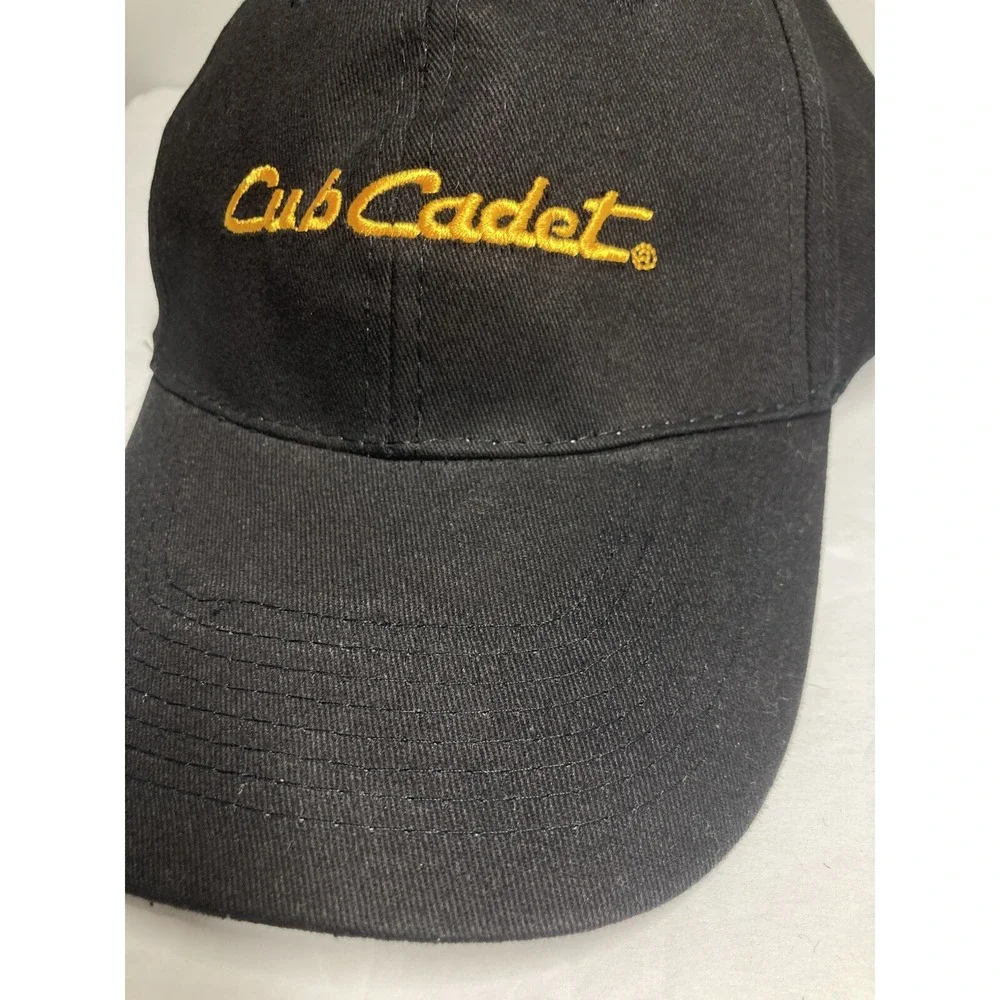 Cub Cadet Cap Hat Adult Adjustable Black Cotton Twill Employee Lawn‎ Mowers